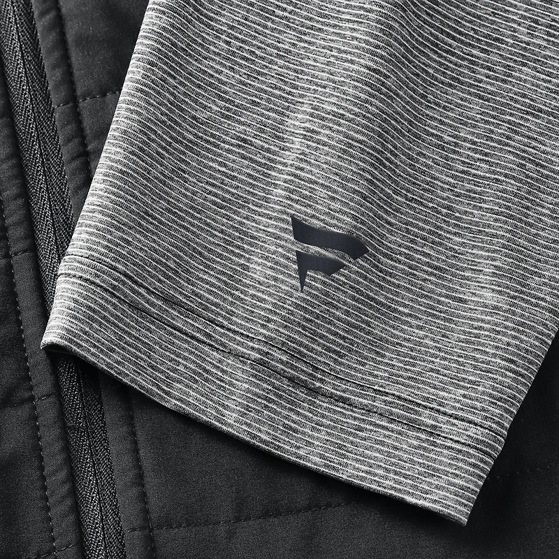 Unisex Fanatics Black/Heather Gray Kansas City Chiefs Front Office Tonal Full-Zip Jacket