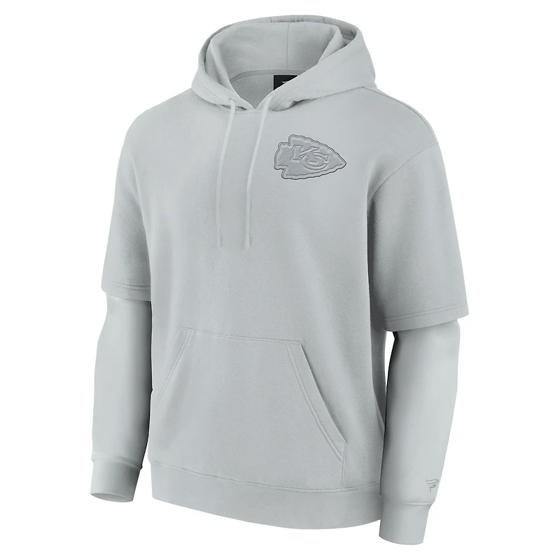 Sweat à capuche unisexe Fanatics gris Kansas City Chiefs Elements Sleek
