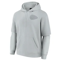 Sweat à capuche unisexe Fanatics gris Kansas City Chiefs Elements Sleek