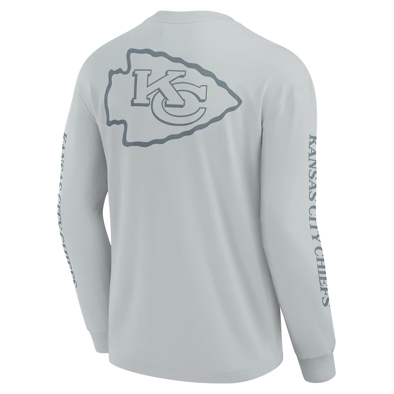 Unisex Fanatics Gray Kansas City Chiefs Elements Strive Long Sleeve T-Shirt