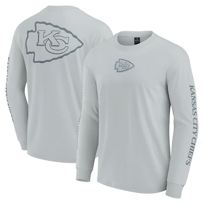 Unisex Fanatics Gray Kansas City Chiefs Elements Strive Long Sleeve T-Shirt