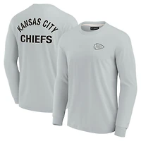 Unisex Fanatics Gray Kansas City Chiefs Elements Super Soft Long Sleeve T-Shirt