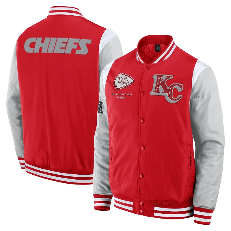 Veste unisexe Fanatics rouge Kansas City Chiefs Elements Signature Elite à boutons-pression