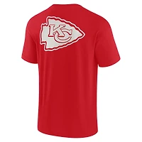 T-shirt unisexe Fanatics rouge Kansas City Chiefs Elements super doux à manches courtes