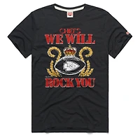 T-shirt unisexe Hommage Charcoal Kansas City Chiefs 2026 NFL Calendar Queen Tri-Blend
