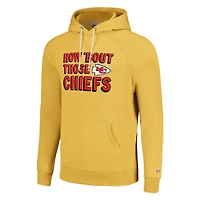 Sweat à capuche unisexe Hommage Gold Kansas City Chiefs Hyperlocal Raglan