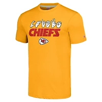 T-shirt unisexe hommage doré Kansas City Chiefs en langue des signes américaine