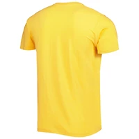 Unisex Homage Len Dawson Gold Kansas City Chiefs Caricature Retired Player Tri-Blend T-Shirt