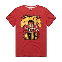 Unisex Homage Patrick Mahomes Red Kansas City Chiefs Caricature Player Graphic Tri-Blend T-Shirt