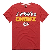 T-shirt unisexe rouge hommage des Chiefs de Kansas City NFL ASL, collection Love Sign, tri-blend