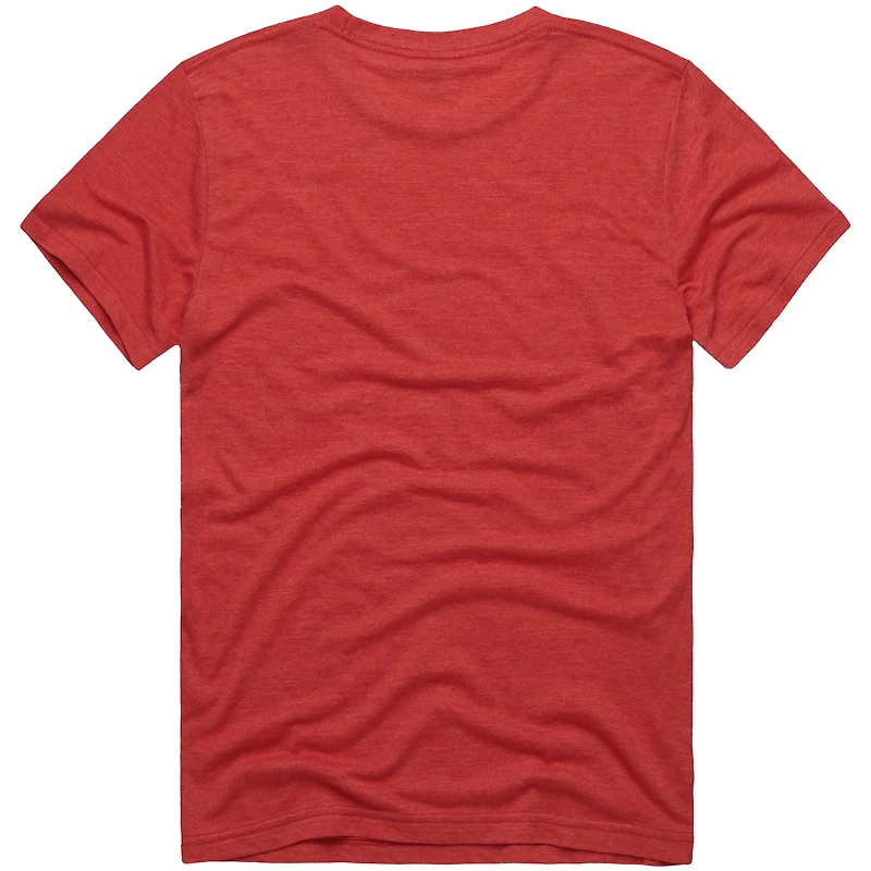 T-shirt unisexe rouge Homage x The Simpsons, tri-blend, Kansas City Chiefs
