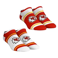Unisex Rock Em Socks  Kansas City Chiefs 2-Pack Color Block Low Cut Socks Set
