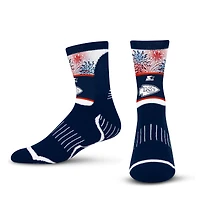 Unisex Starter  Navy Kansas City Chiefs Americana Fireworks Quarter-Length Socks