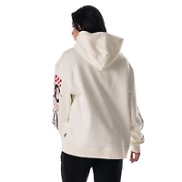 Unisex The Wild Collective  Cream Kansas City Chiefs Stacked Graphic Sleeve Fleece Hoodie