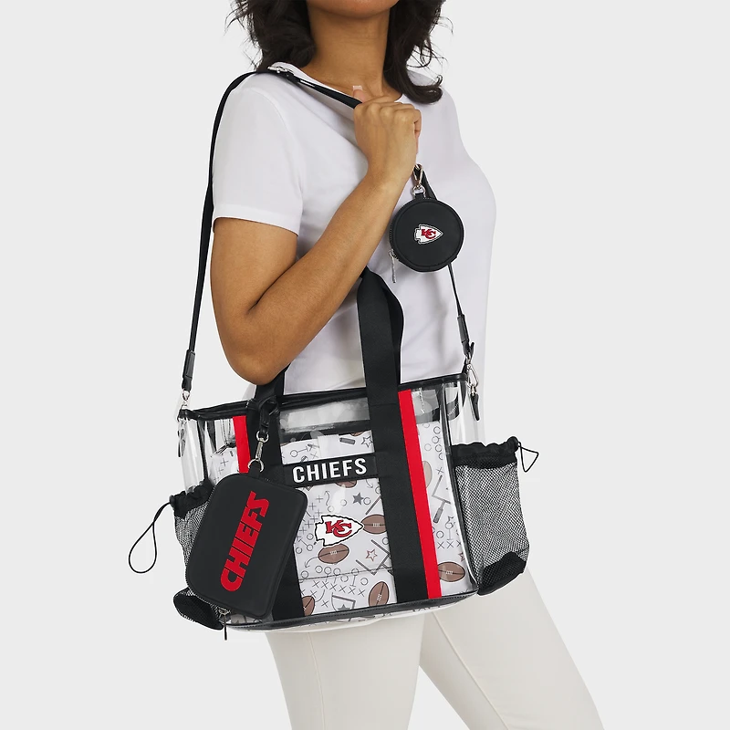 WEAR by Erin Andrews Kansas City Chiefs Clear Stadium Baby Bag