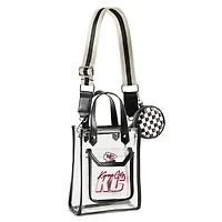 WEAR by Erin Andrews Sac à bandoulière transparent Kansas City Chiefs Stadium avec pochette à monnaie