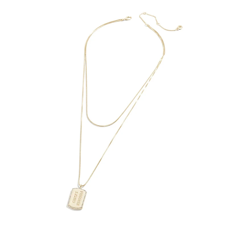 WEAR by Erin Andrews x Baublebar Kansas City Chiefs Collier en or avec étiquette de chien