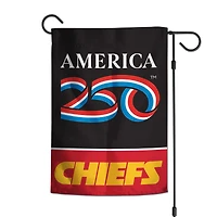 Drapeau de jardin double face WinCraft Kansas City Chiefs 12" x 18" America 250