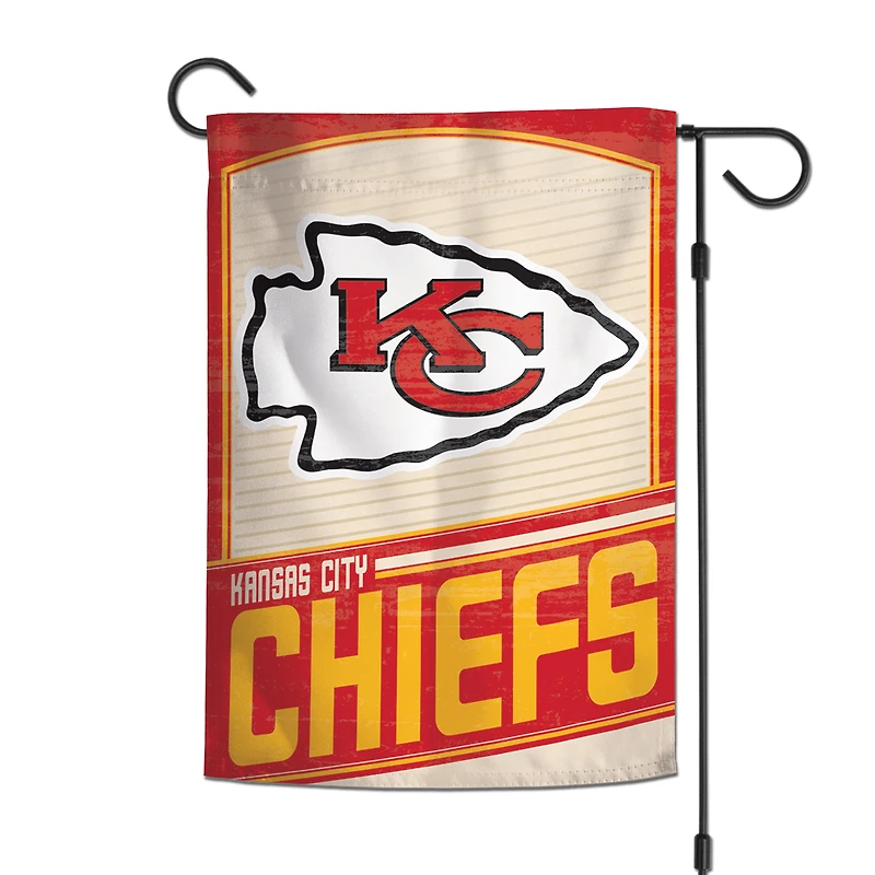WinCraft Kansas City Chiefs 12" x 18" Retro Double-Sided Garden Flag