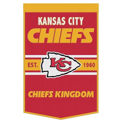 Bannière à slogan WinCraft Kansas City Chiefs 24" x 38"