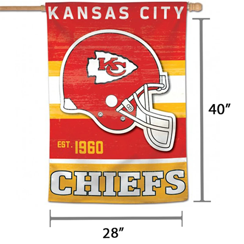 WinCraft Kansas City Chiefs 28" x 40" Single-Sided House Banner