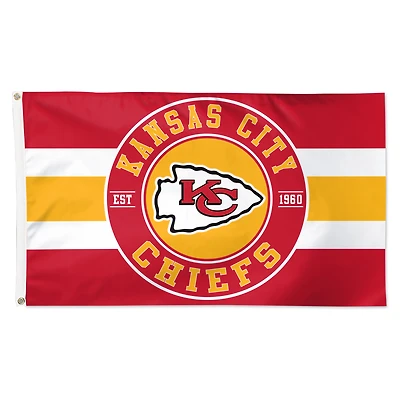 Drapeau de luxe classique WinCraft Kansas City Chiefs 3' x 5' à une face