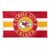 Drapeau de luxe classique WinCraft Kansas City Chiefs 3' x 5' à une face