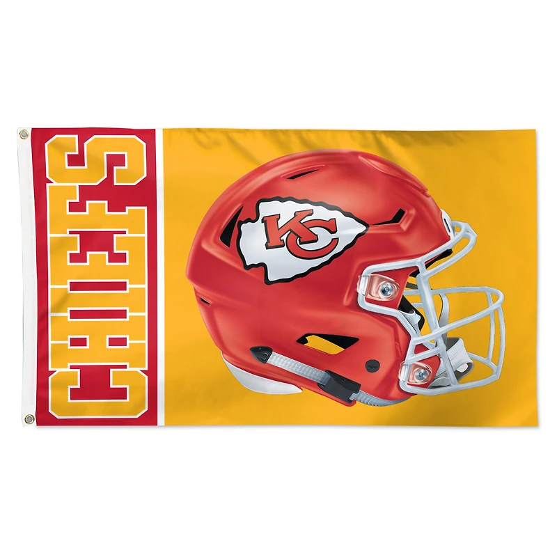 WinCraft Kansas City Chiefs 3' x 5' Casque Deluxe Drapeau simple face