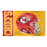 WinCraft Kansas City Chiefs 3' x 5' Casque Deluxe Drapeau simple face