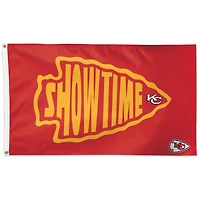 WinCraft Kansas City Chiefs 3' x 5' Showtime Drapeau unilatéral
