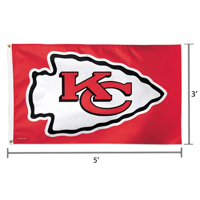 WinCraft Kansas City Chiefs Deluxe 3' x 5' Flag