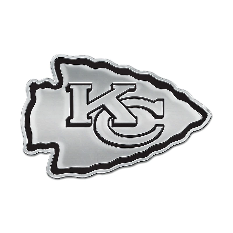 Emblème de voiture WinCraft Kansas City Chiefs Team Chrome