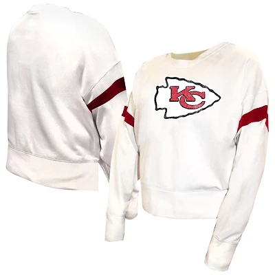 Sweat-shirt en polaire grande taille blanc Fanatics pour femmes des Chiefs de Kansas City