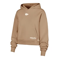 Sweat à capuche polaire marron Kansas City Chiefs Sue Foundation pour femmes, modèle 47