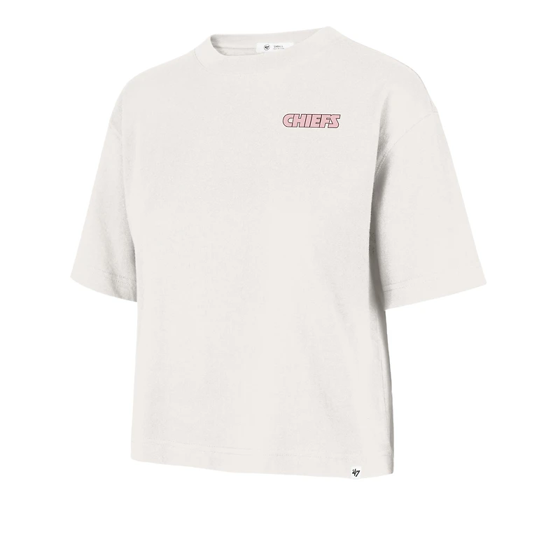 Women's '47 Cream Kansas City Chiefs Love Letter Reed T-Shirt