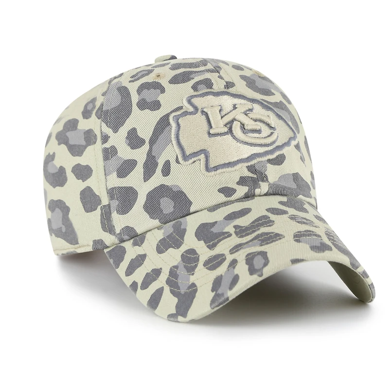 Casquette ajustable Bagheera Clean Up grise pour femme, modèle 1947, des Kansas City Chiefs