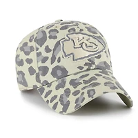 Casquette ajustable Bagheera Clean Up grise pour femme, modèle 1947, des Kansas City Chiefs