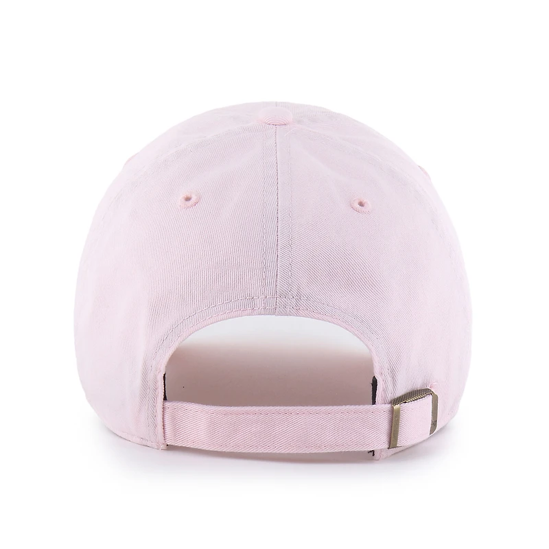 Casquette ajustable Kansas City Chiefs Base Runner Ballpark Clean Up rose clair pour femme, modèle 47