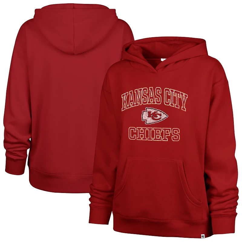 Sweat à capuche Clarity Naomi rouge '47 pour femme des Kansas City Chiefs