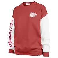 Sweat-shirt à enfiler Rise Andie pour femme, modèle rouge '47, Kansas City Chiefs Double Header