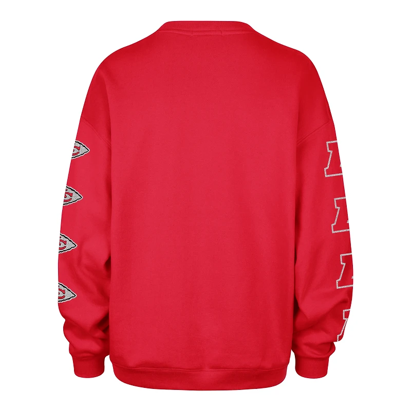 Sweat-shirt oversize rouge « 47 » des Kansas City Chiefs pour femme