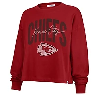 T-shirt court à manches longues pour femme « 47 » rouge Kansas City Chiefs Muse Sydney