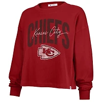 Women's '47 Red Kansas City Chiefs Plus Muse Sydney Long Sleeve T-Shirt