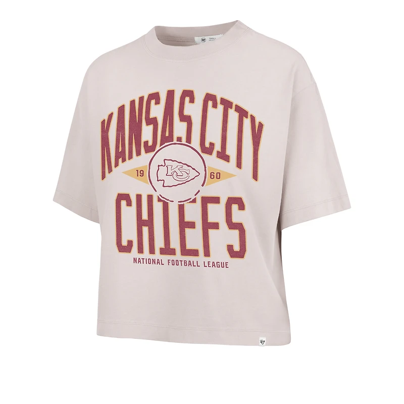 T-shirt court pour femme '47 Sand Kansas City Chiefs Windthrow Ravine