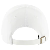Casquette réglable '47 blanche Kansas City Chiefs Ballpark Cheer Clean Up pour femmes