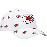 Casquette ajustable blanche Kansas City Chiefs « Confetti Clean Up » n° 47 pour femmes