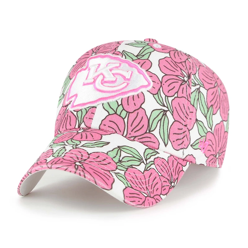Casquette ajustable blanche '47 Kansas City Chiefs Florentina Clean Up pour femme