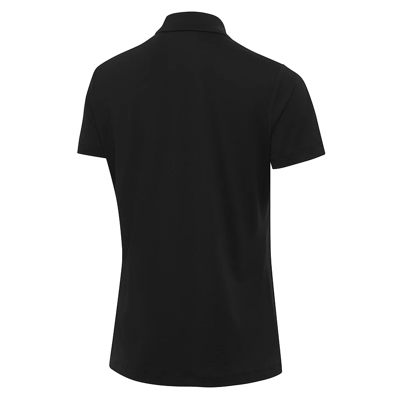 Women's Antigua  Black Kansas City Chiefs Reprocess Polo