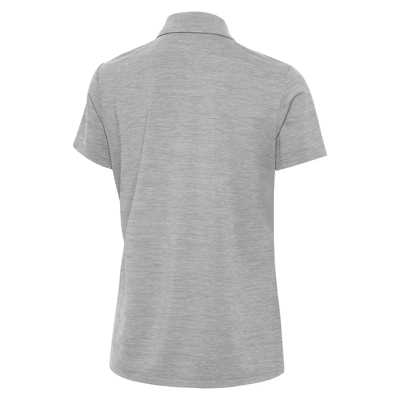 Polo col V Antigua gris chiné pour femme, motif Kansas City Chiefs