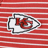 T-shirt à manches longues gaufré Maverick Henley rouge Antigua pour femme des Kansas City Chiefs